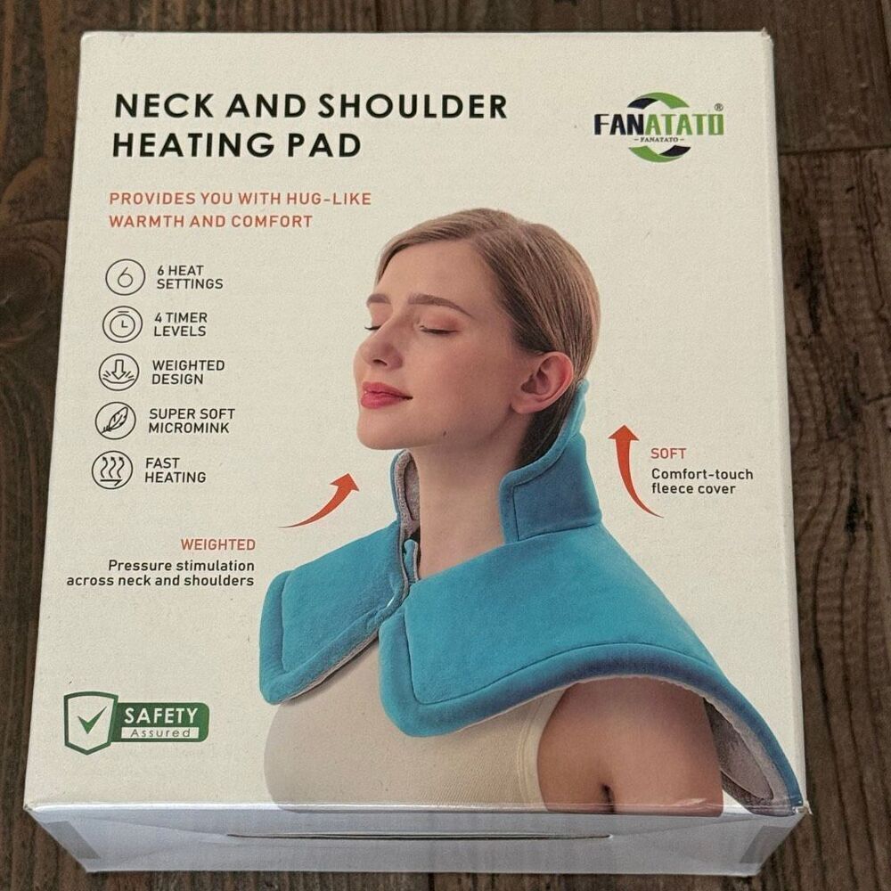 Weighted Neck & Shoulder Heating Pad for Pain Relief New